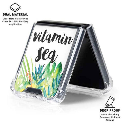 Vitamin Sea Galaxy Z Flip6 Clear Case